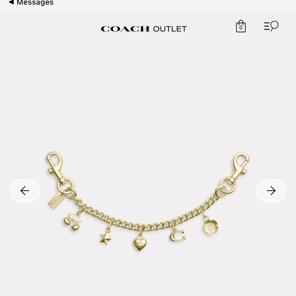 Gold Swagger Chain with Charms
